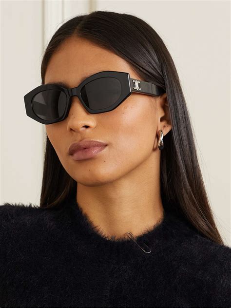 white celine cat eye sunglasses|Celine 54mm cat eye sunglasses.